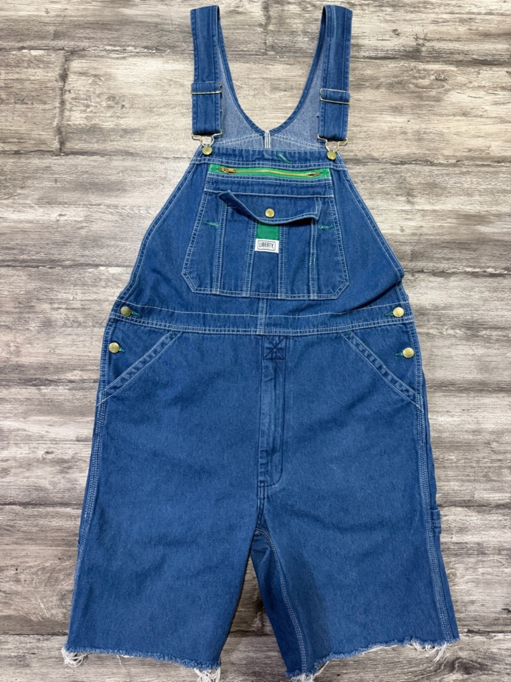 liberty Blue Denim Short Overalls